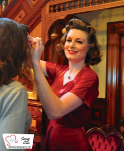 Kristen, making you look like you just stepped out of 1947.